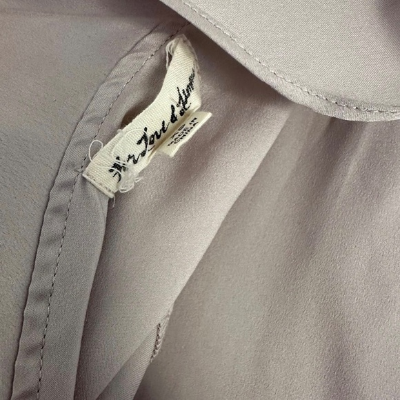 For Love and Lemons Purple Silky Blouse - Picture 6 of 7